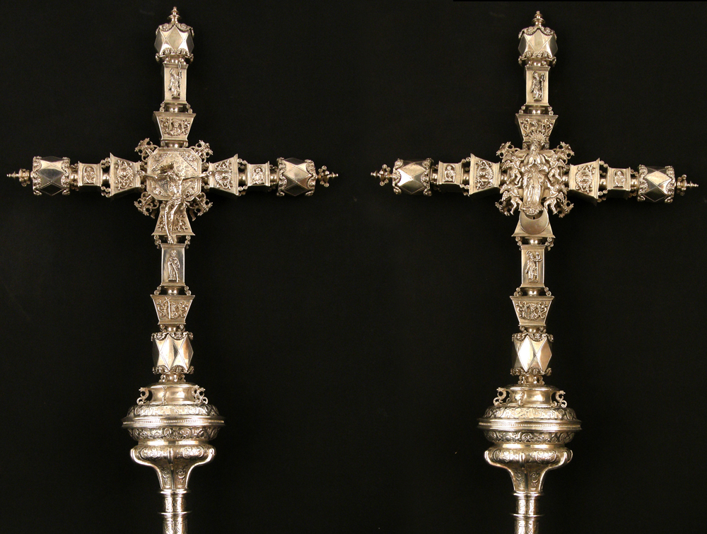 Cruz procesional de Puy de Cinca (siglo XVII). Foto: Museo Diocesano de Barbastro-Monzón